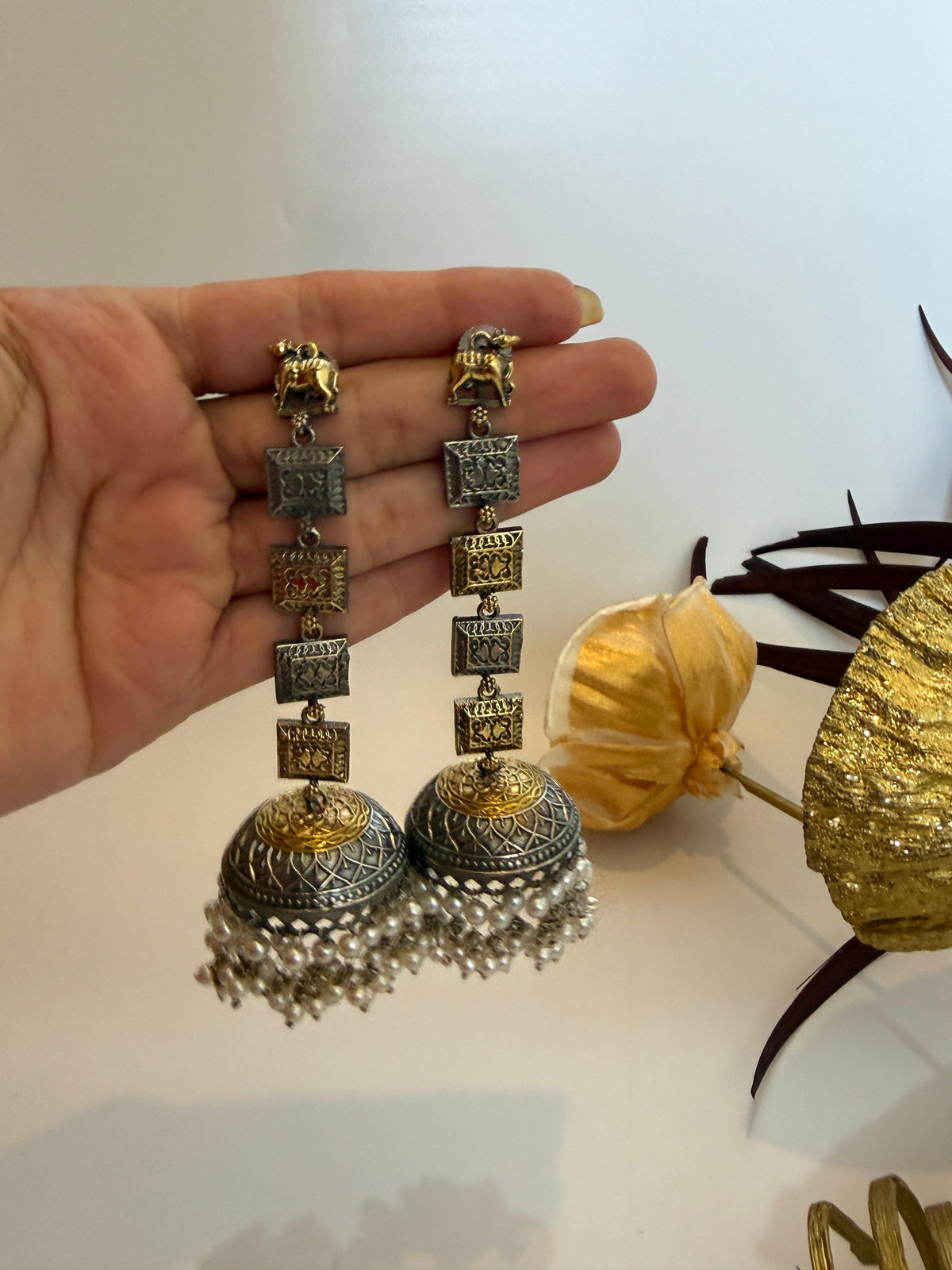 Royal Temple Long Jhumka