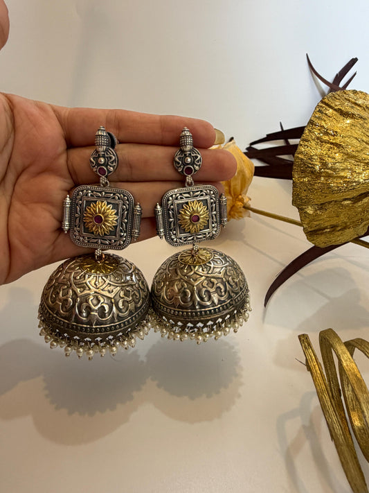 Royal Floral Dome Jhumka