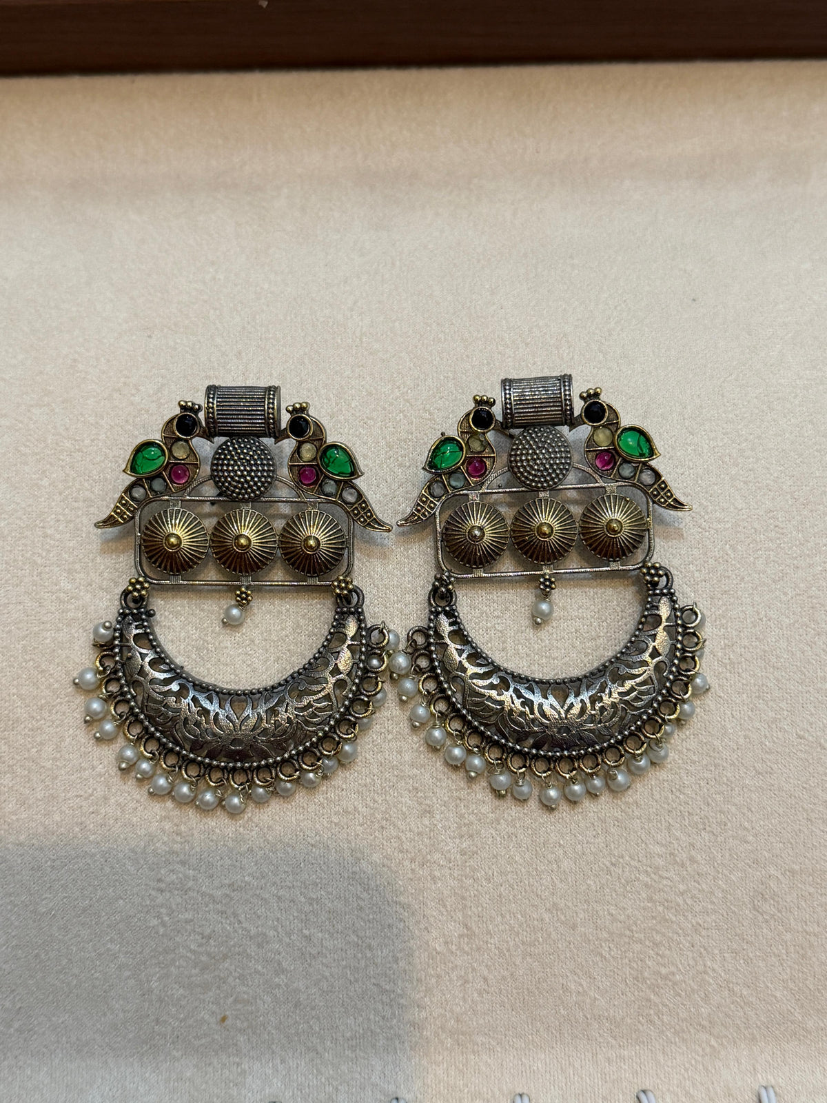 Tribal Charm Crescent Earrings