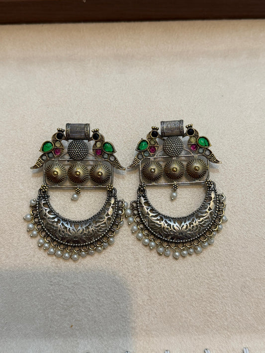 Tribal Charm Crescent Earrings