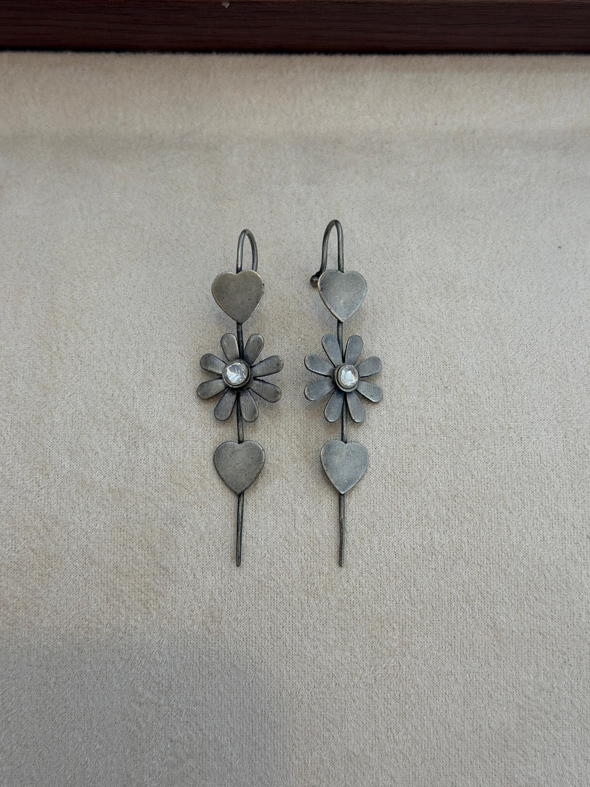 Heart & Bloom Drop Earrings
